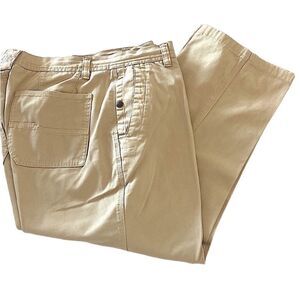 36x27 The Territory Ahead Flat Front Pant Durable Cotton Khaki Pant, Dark Wheat